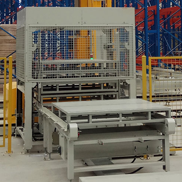 Автоматическое извлечение лотков и укладка на поддоны.2